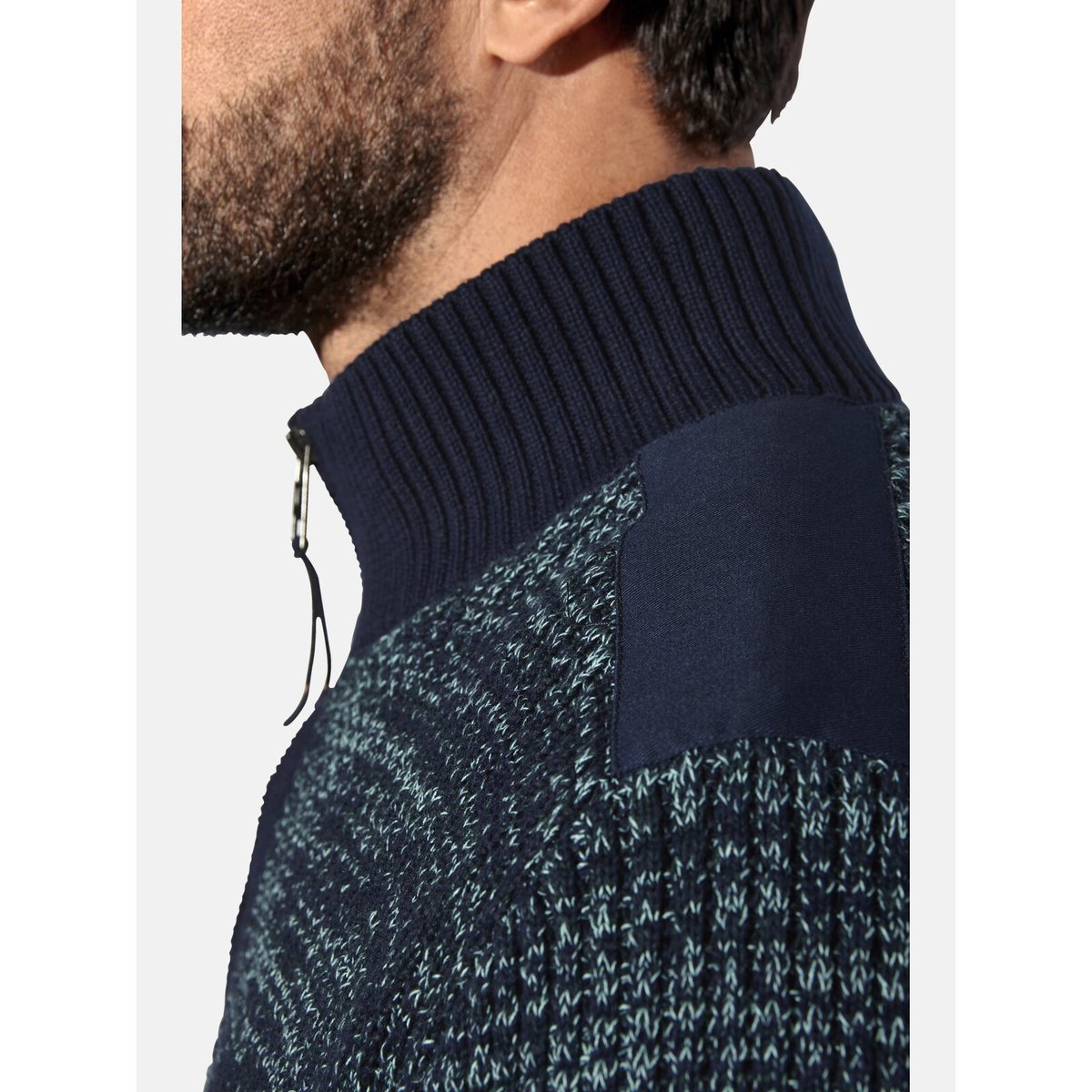 Pull BJORNBERG petrole mélange, JAN VANDERSTORM