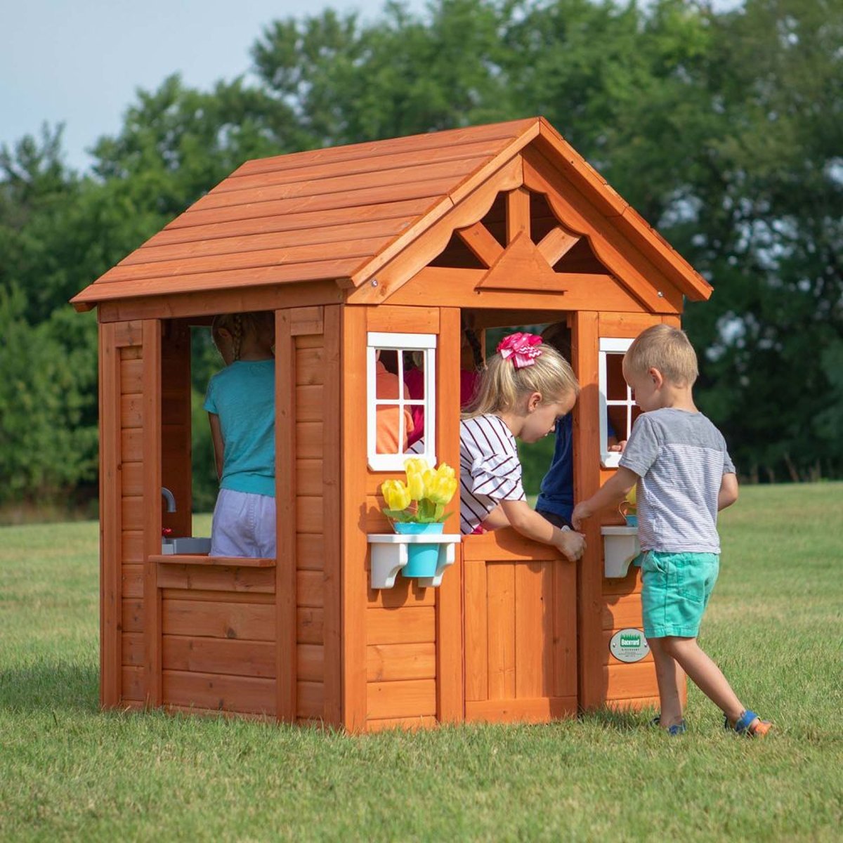 Cabane en bois pour enfants Timberlake disassembled, BACKYARD DISCOVERY