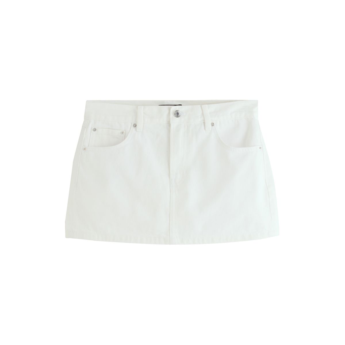 Mini jupe-short en jean blanc, NEXT