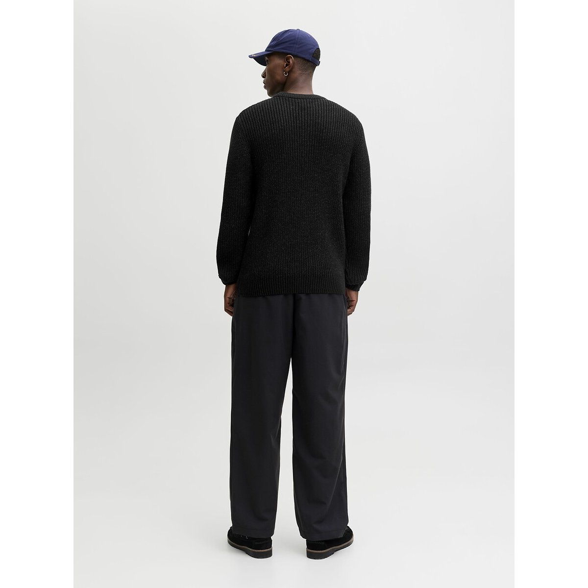 Pull col rond noir, JACK & JONES