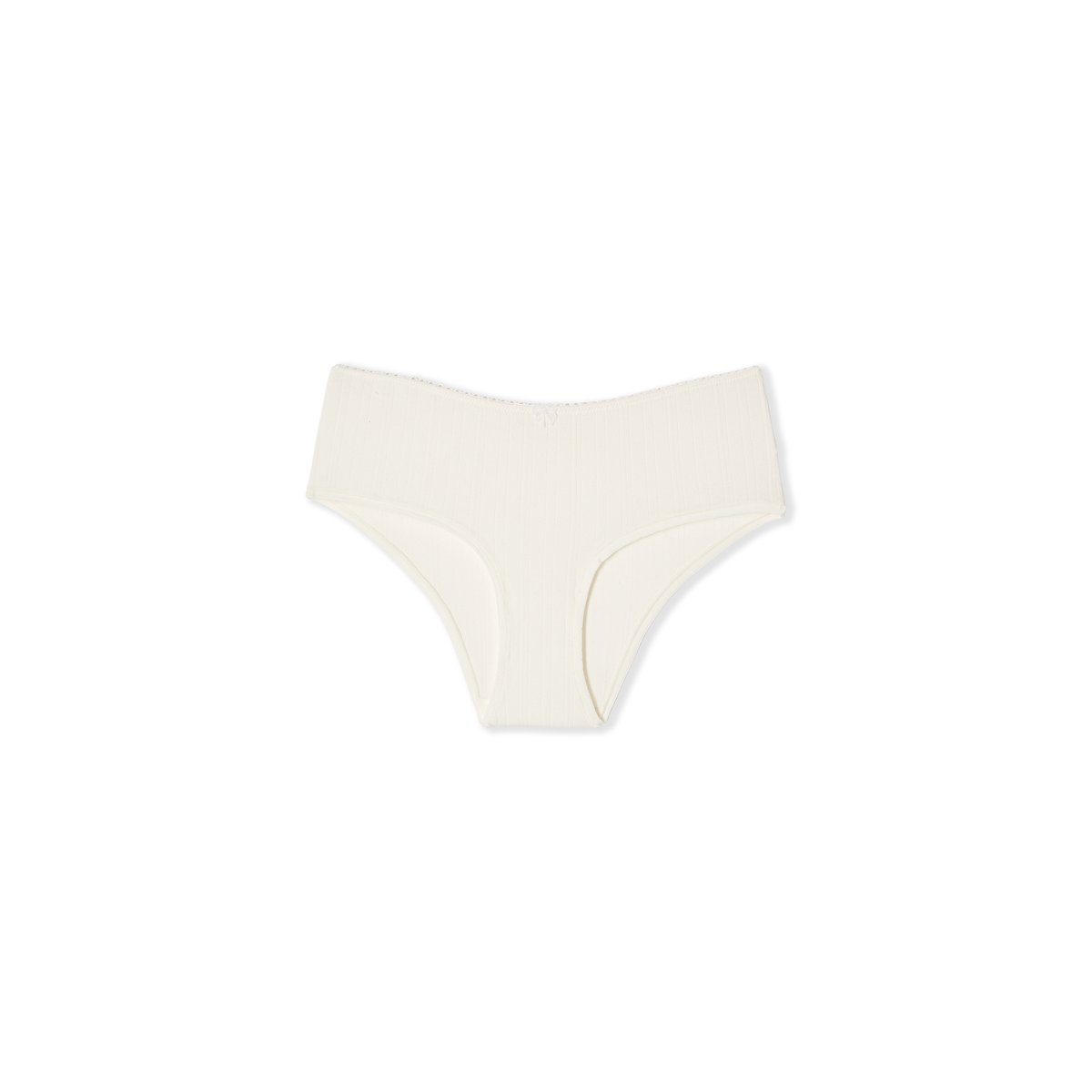 Shorty en coton COFFEE MOOD ecru, ETAM