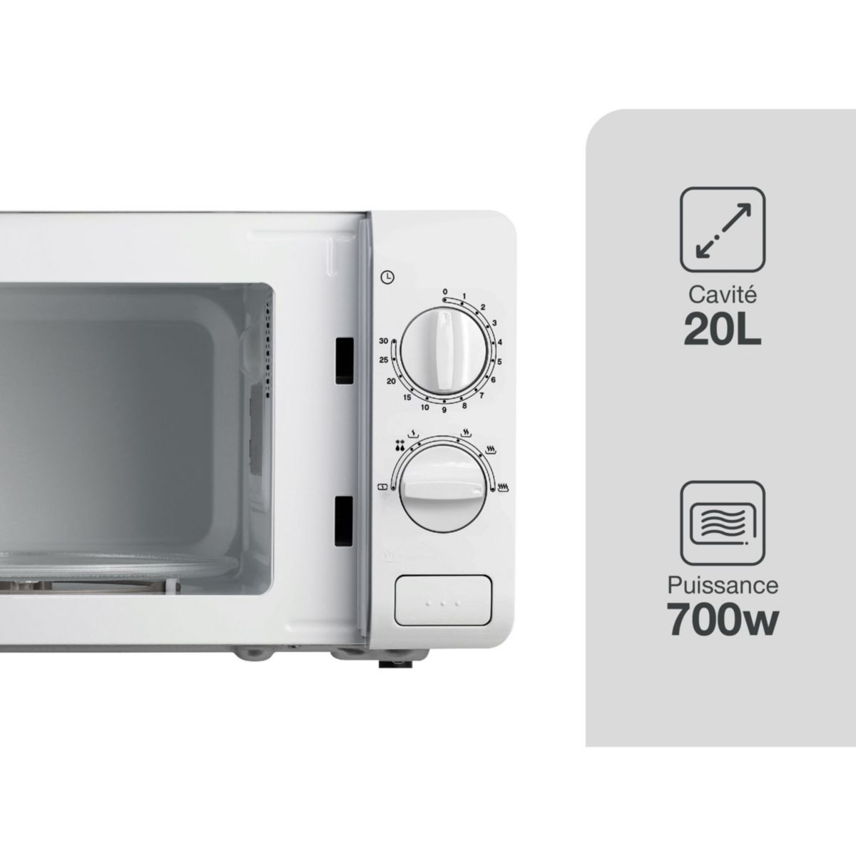 Micro ondes MOM L9 blanc, LISTO