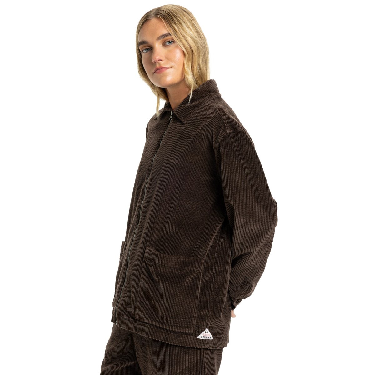 Surchemise zippée à manches longues PAYARAWA marron chocolate brown, QUIKSILVER
