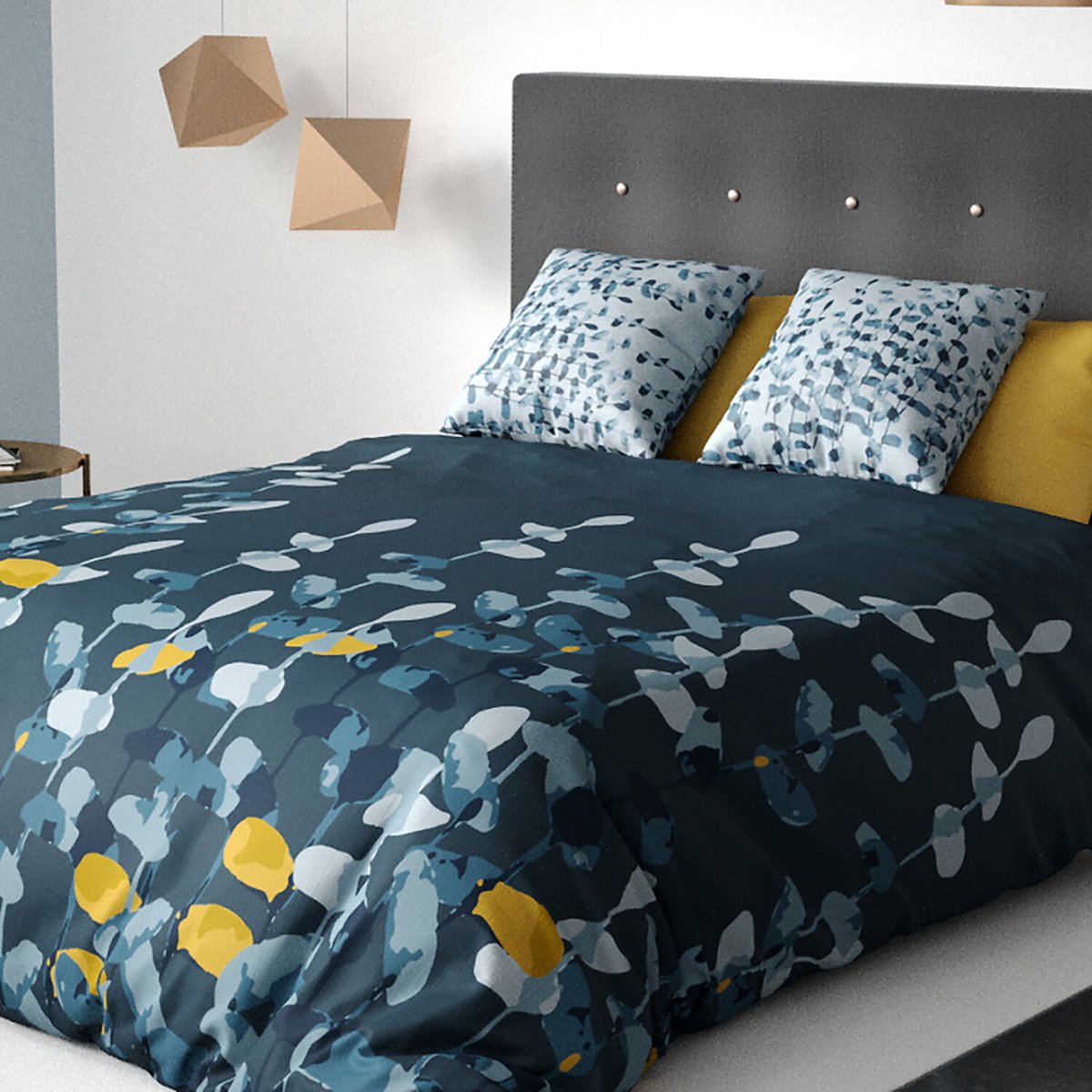 Parure housse de couette coton, Lunaria multicolore, C DESIGN HOME TEXTILE