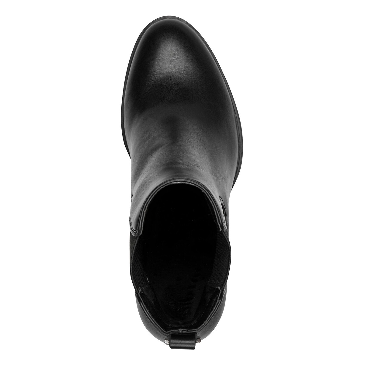 Botines de tacón negro liso, TAMARIS