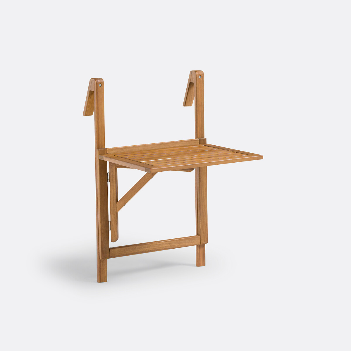 Table de balcon pliable, à suspendre, en acacia, ALATA acacia, LA REDOUTE INTERIEURS