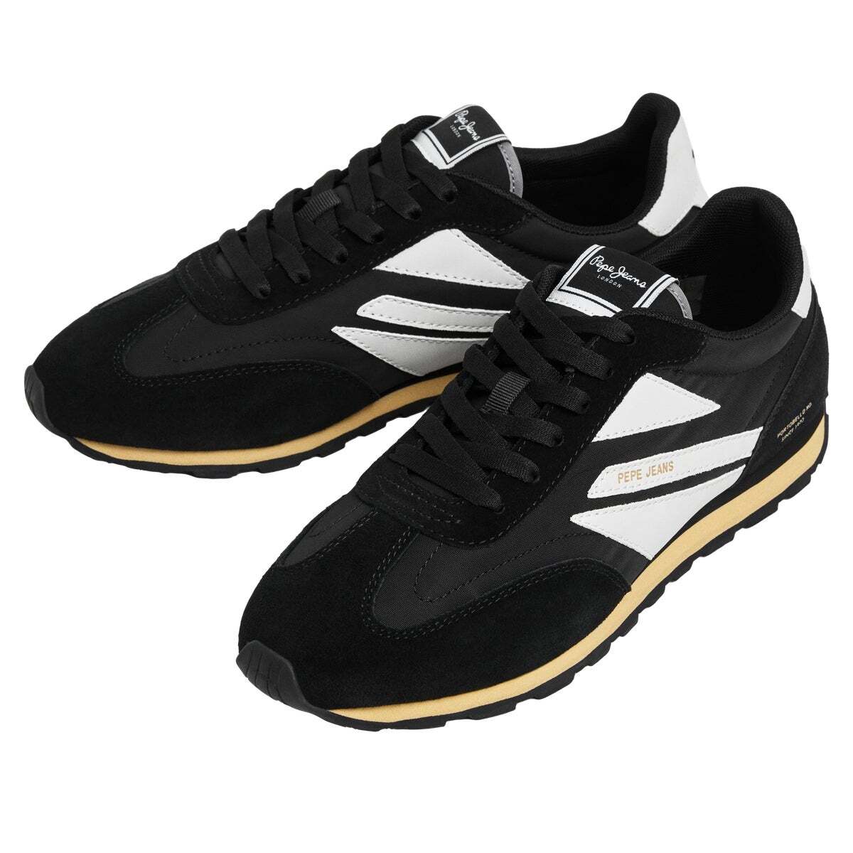 Jason - Baskets De Running Rétro noir, PEPE JEANS