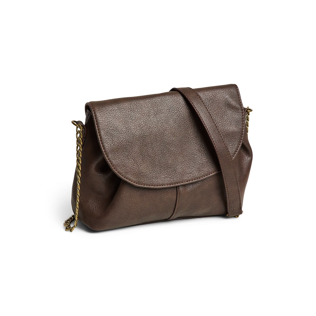 Bolso pequeño de mano, bandolera, Annika marrón oscuro, PIECES