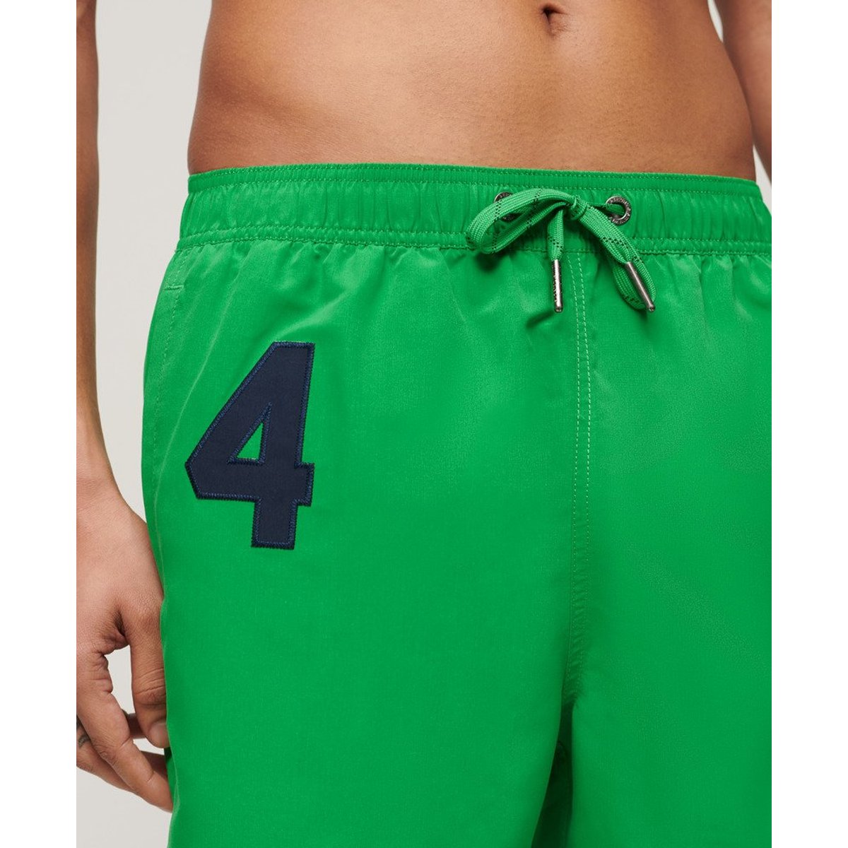 Short de bain Polo recyclé 43 cm vert drop kick, SUPERDRY
