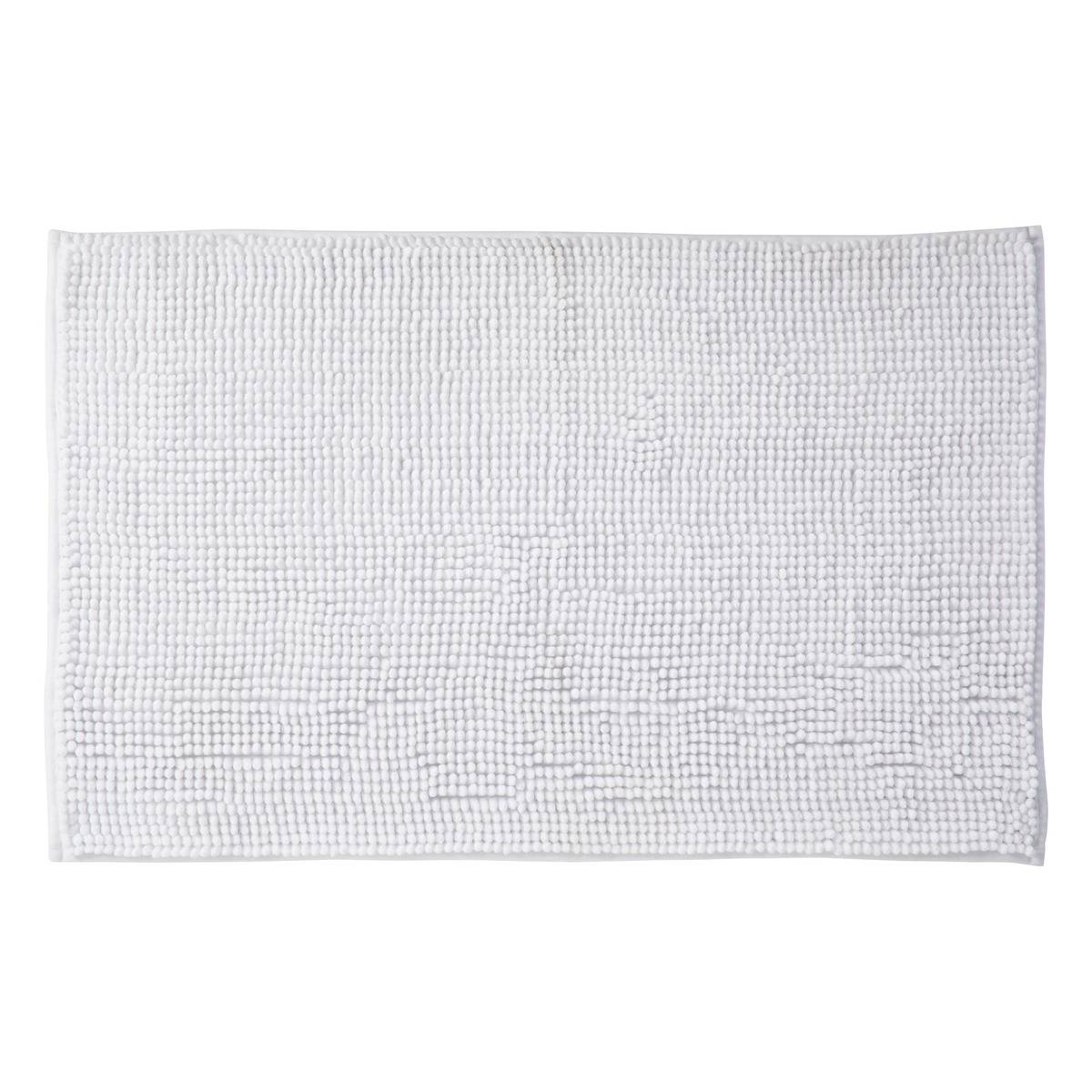 Tapis de bain chenille 40x60 cm blanc, 5FIVE SIMPLY SMART
