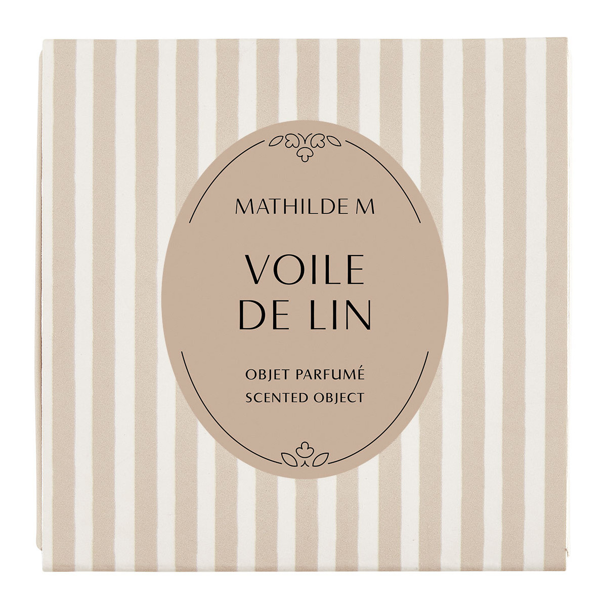 Coffret de 4 décors fondants en cire parfumée - VOILE DE LIN blanc, MATHILDE M