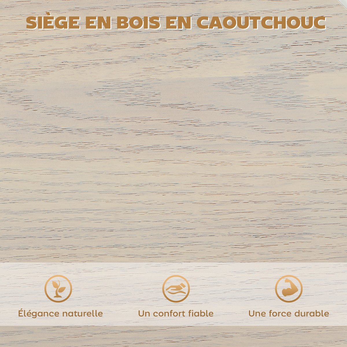 Tabouret de bar Acier Blanc blanc, HOMCOM