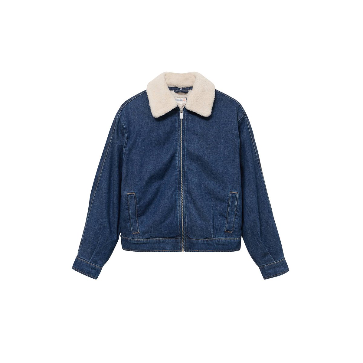 Blouson oversize en jeans doublé denim stone, BONOBO