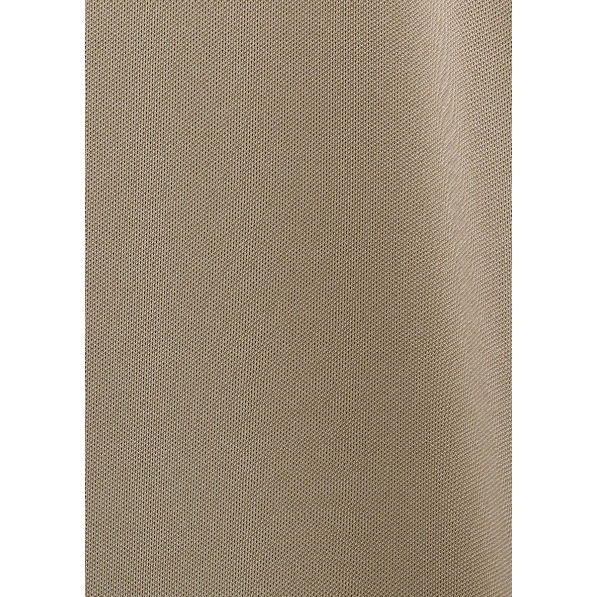 Polo bicolore col zippé beige, MANGO MAN