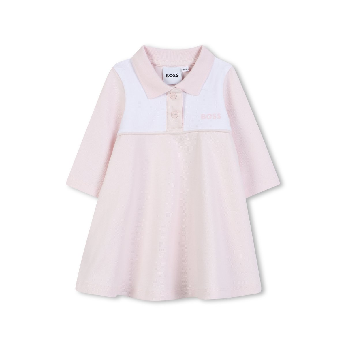 Robe à manches longues baby pink, BOSS KIDSWEAR