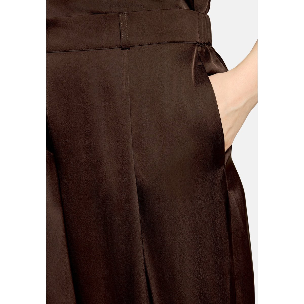 Pantalon à enfiler à élastique espresso brown, VERA MONT