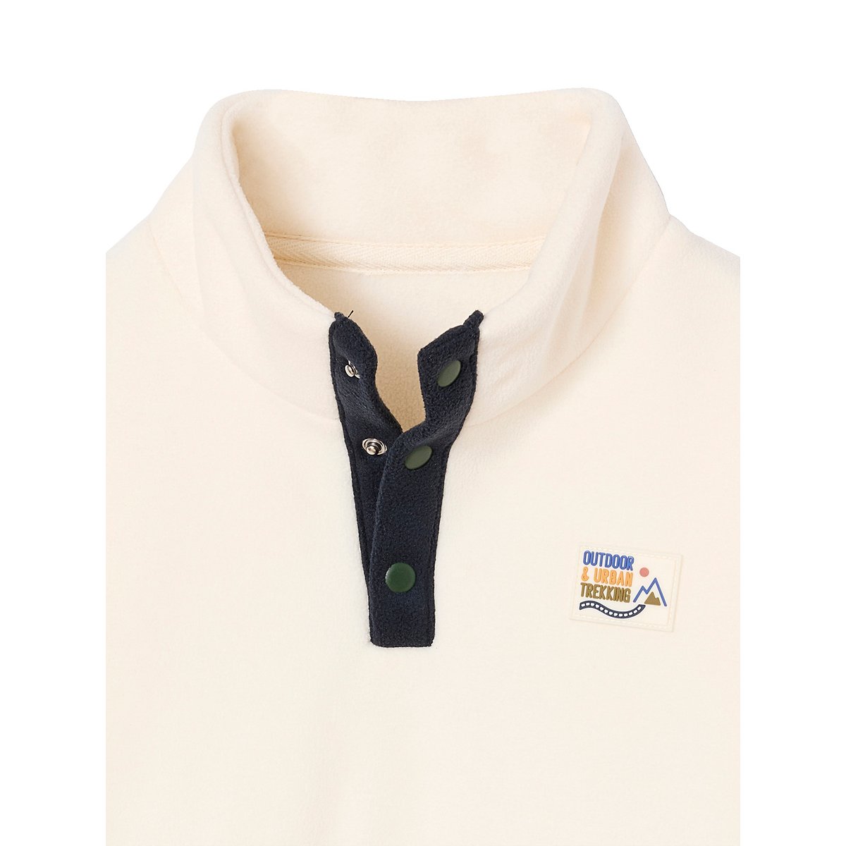 Sweat polaire manches longues vert, VERTBAUDET