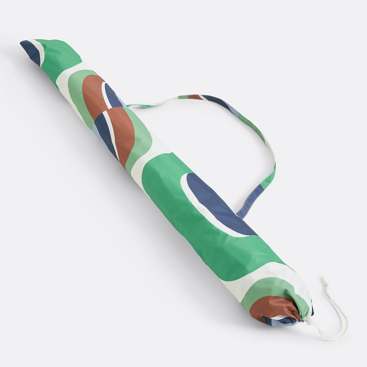 Parasol, stof met grafisch motief, SONGE VERT groen/blauw, MAPOÉSIE X LA REDOUTE INTÉRIEURS