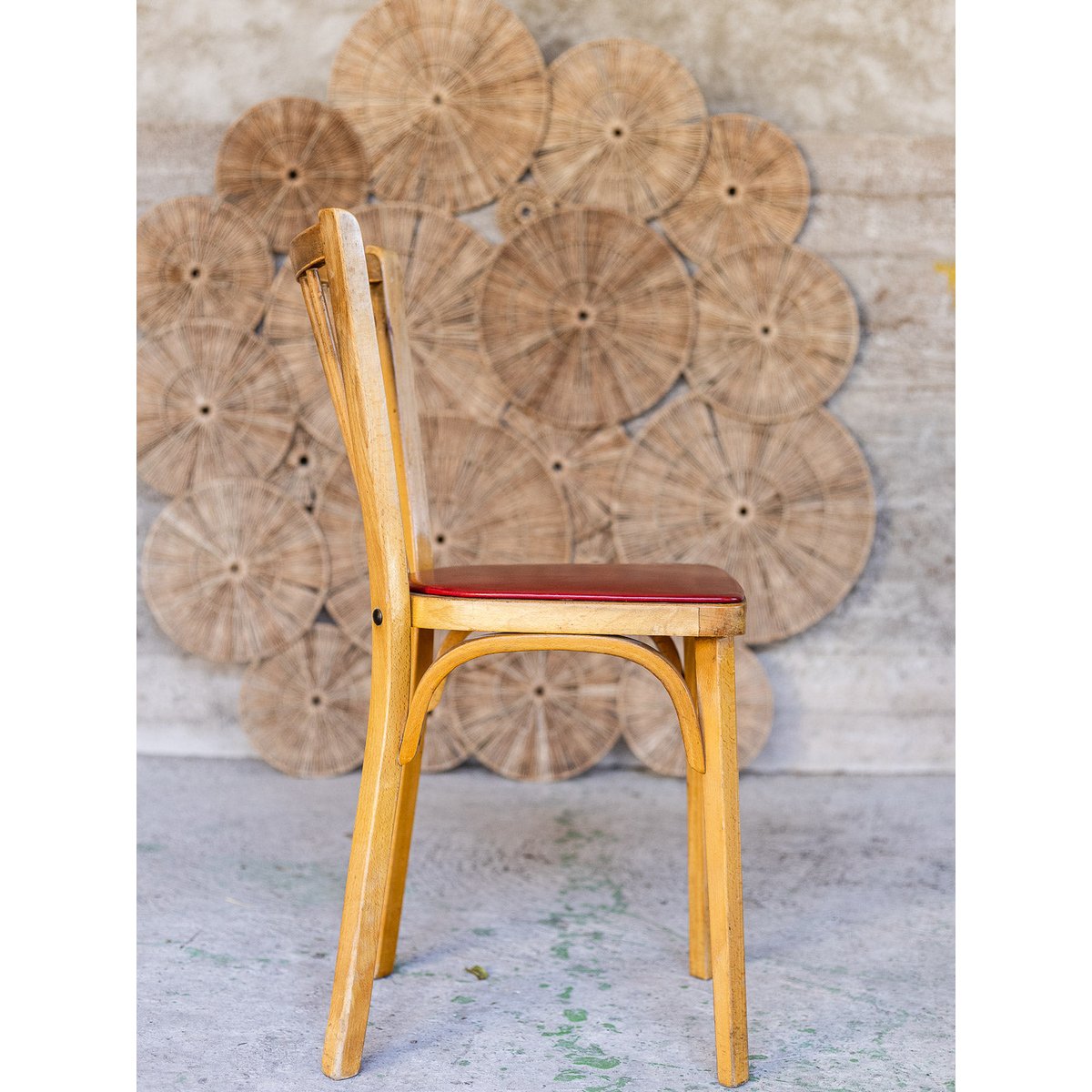 Paire de chaises Baumann Alma N°1981 - Bon état bois clair, DEBONGOUT