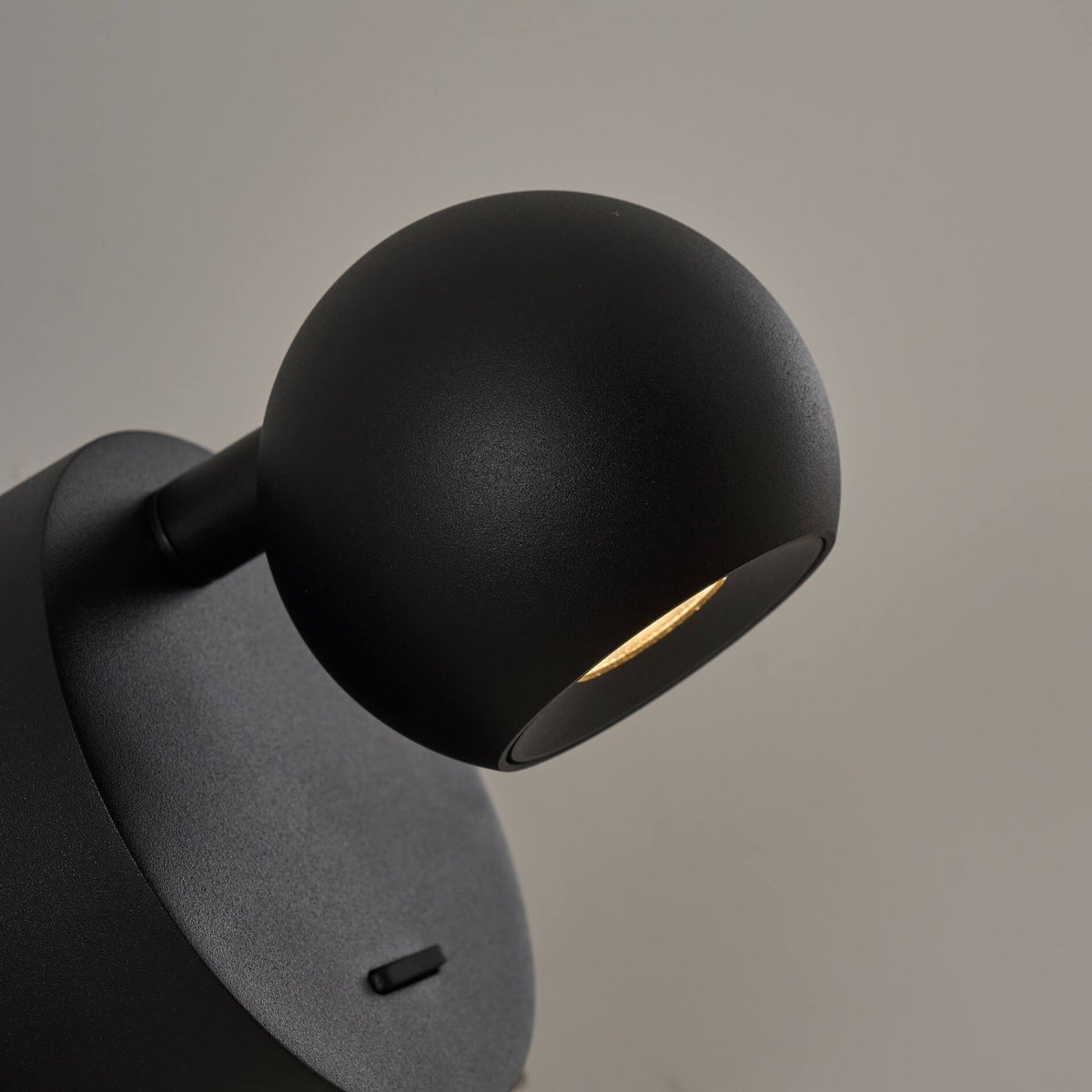 Liseuse murale compacte LED intégrée - LOËN noir, KOSILUM