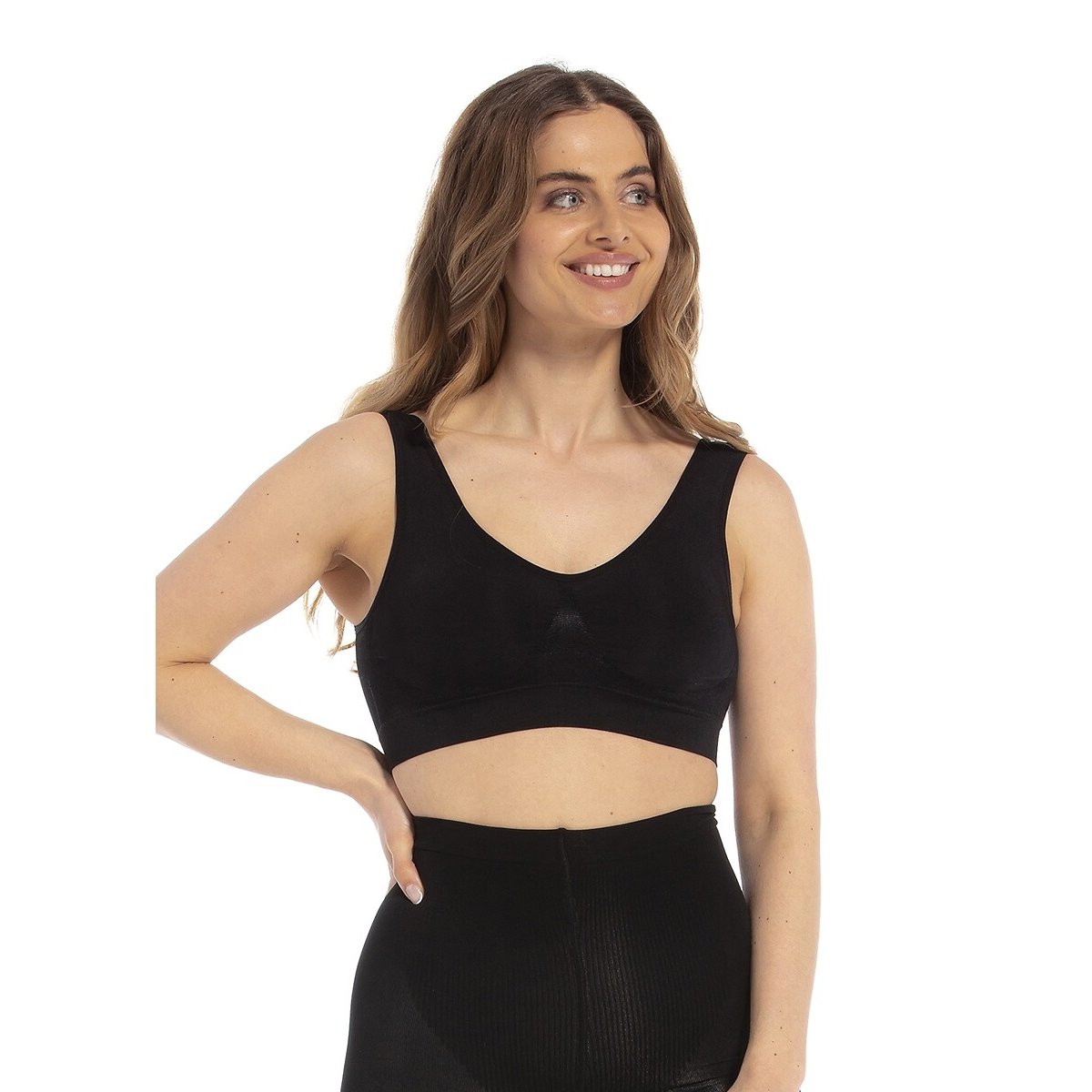 Soutien sem armação, Magic Confort preto , MAGIC BODYFASHION