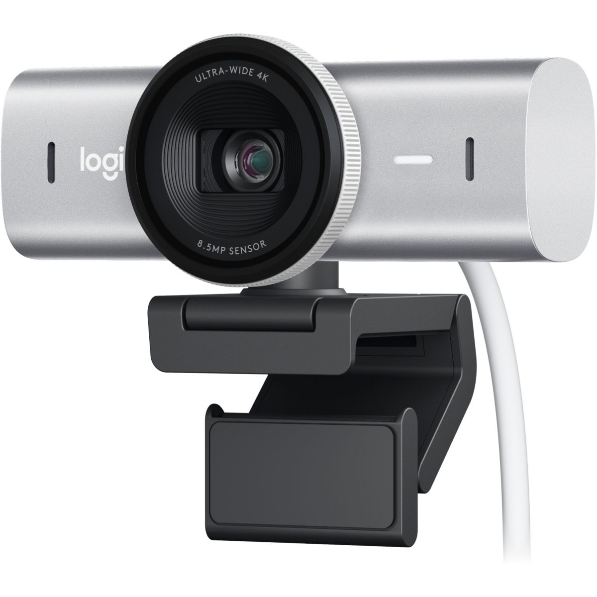 Webcam MX Brio Streaming 4K Gris pale couleur unique, LOGITECH