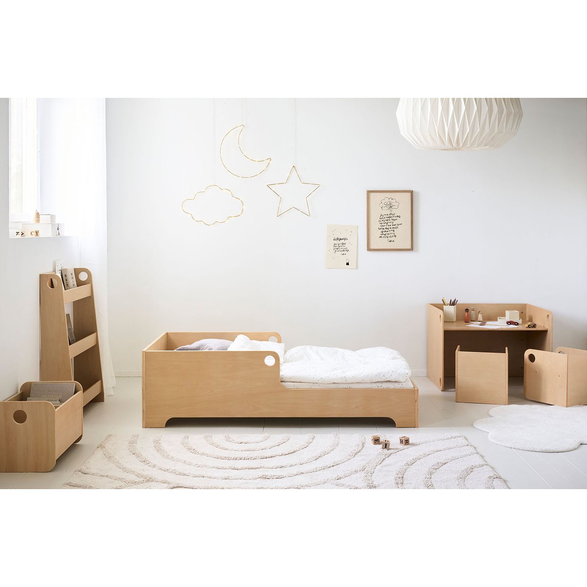 Lit au sol montessori ELLIPSE naturel, PETITE AMELIE