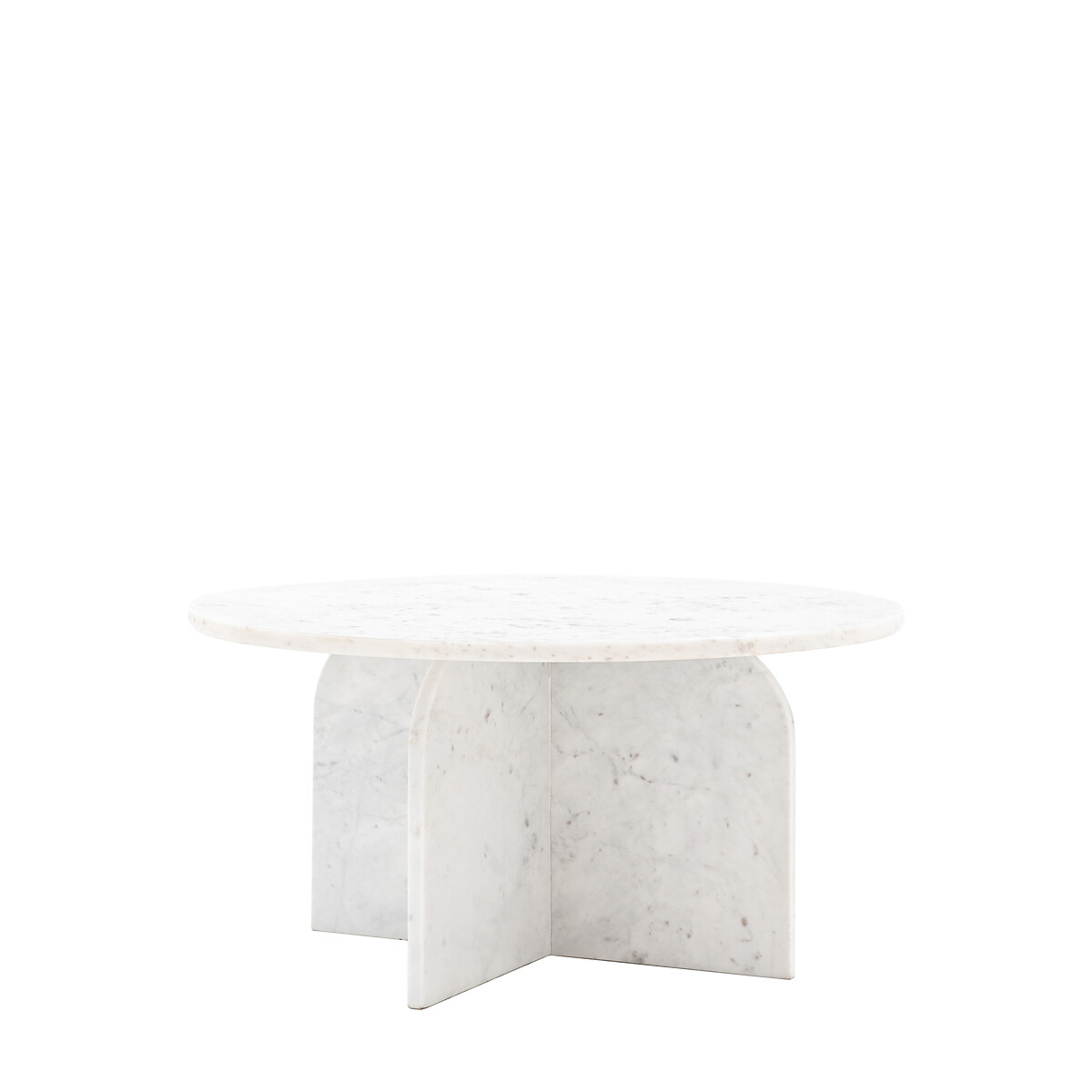 Addison Sculptural Marble Coffee Table white, ÉDITÉ