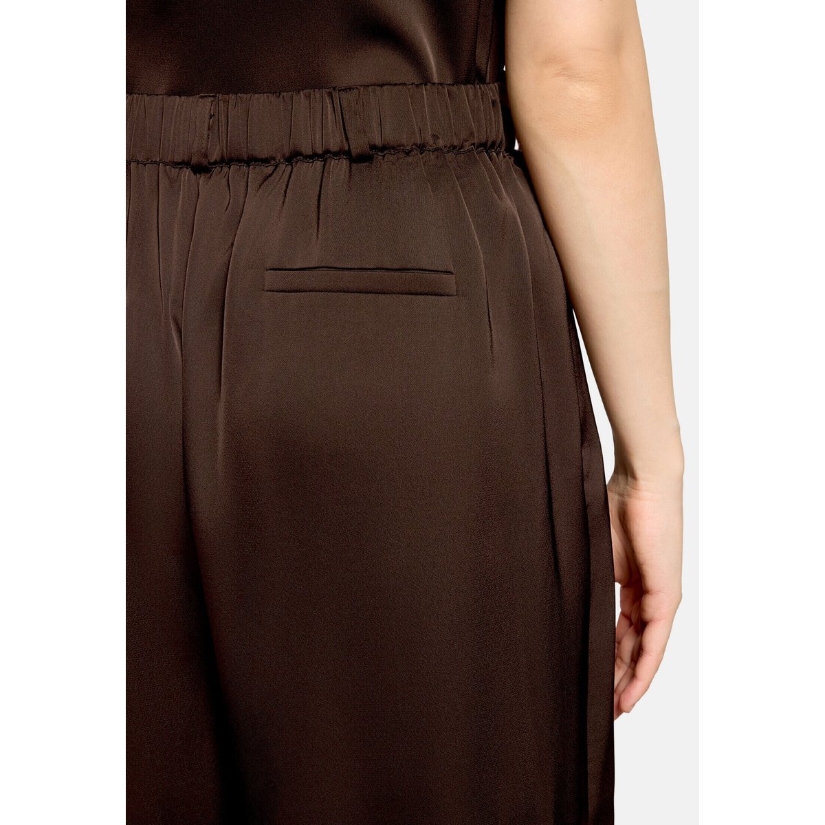 Pantalon à enfiler à élastique espresso brown, VERA MONT