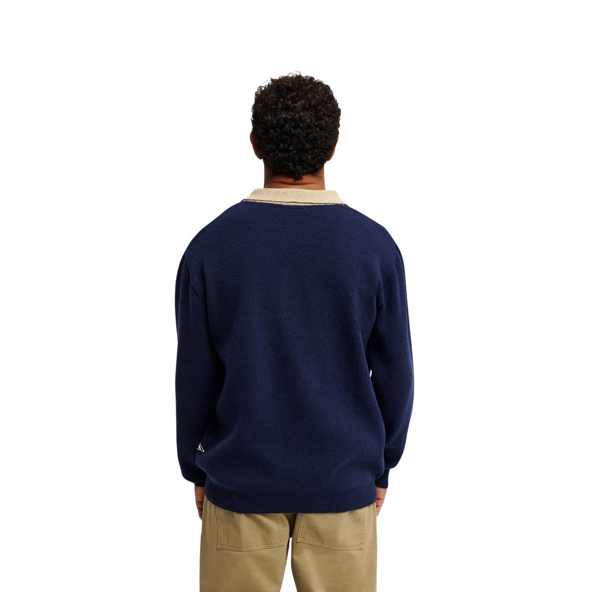 Pull polo DIAMOND POLO SOLID bleu dark navy, QUIKSILVER