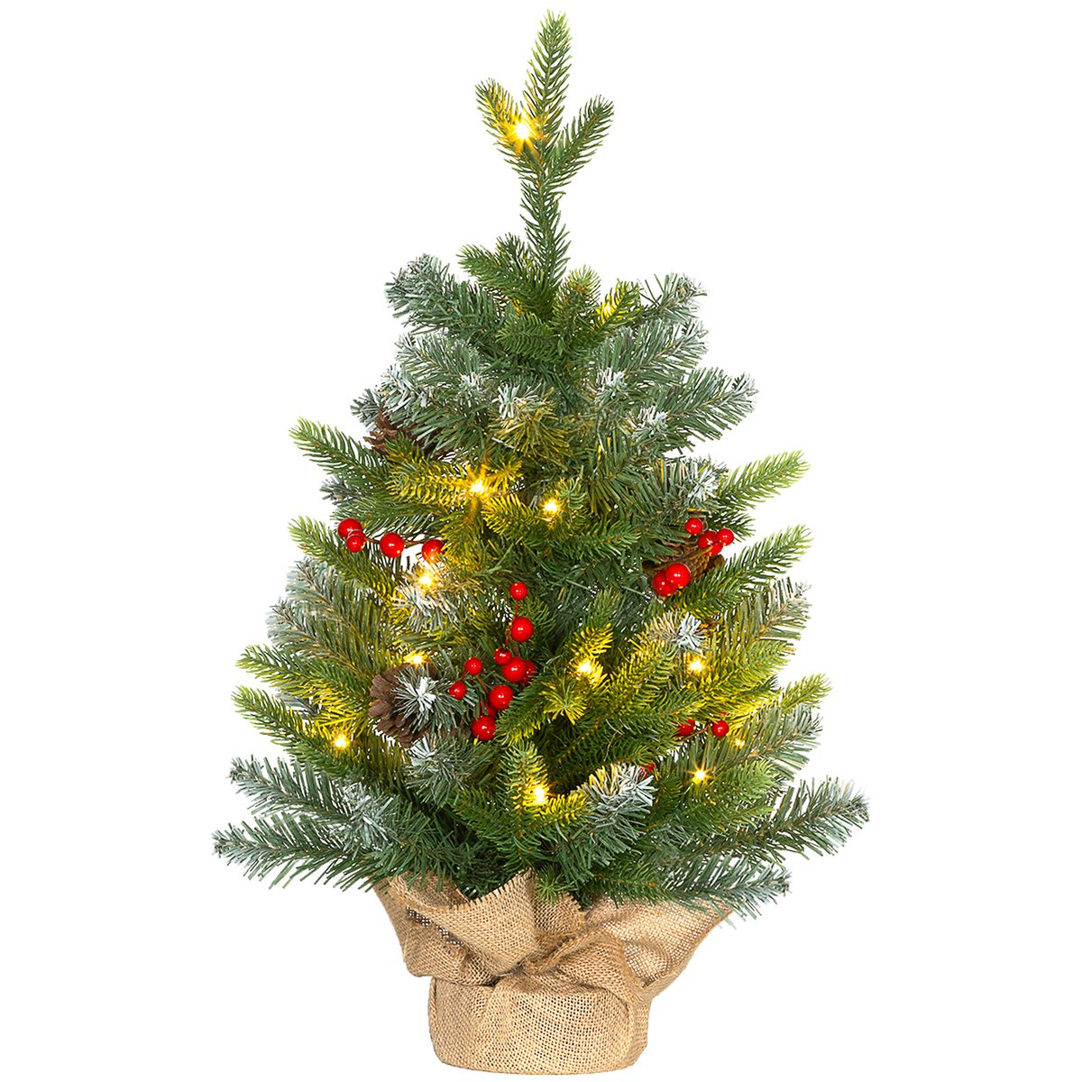 Sapin de Noël Plastique Vert vert, HOMCOM