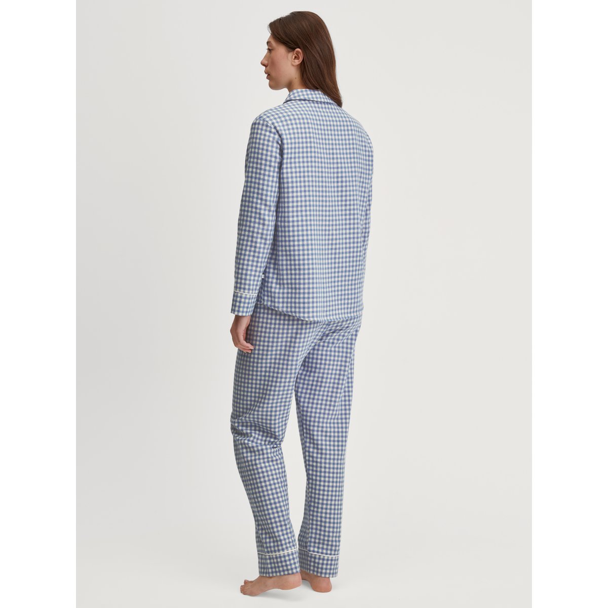 Pyjama en flanelle, boutonné de bout en bout manches longues Coton FLANNEL DREAMS scandinavian, CALIDA