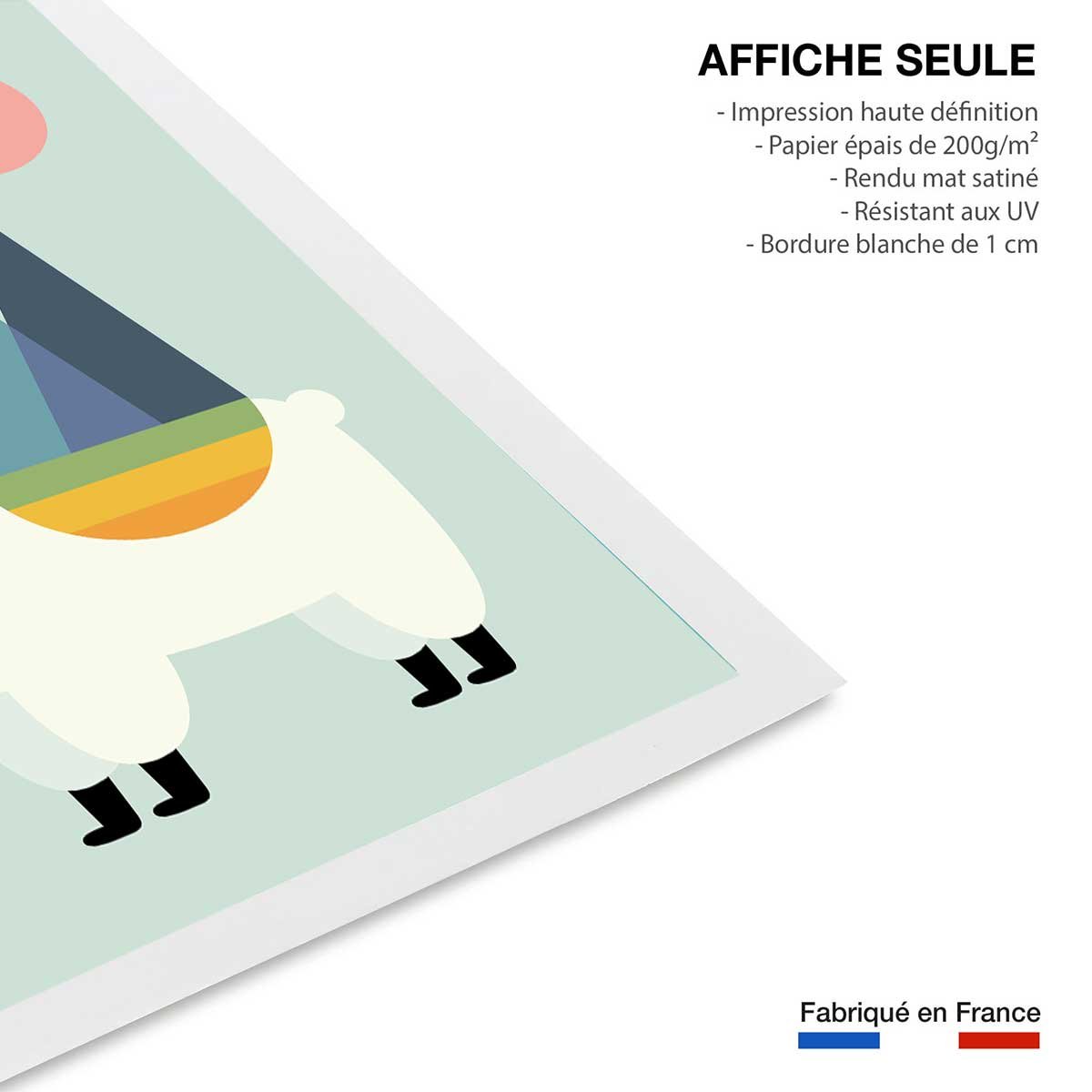 Affiche alpaga music affiche seule, HEXOA