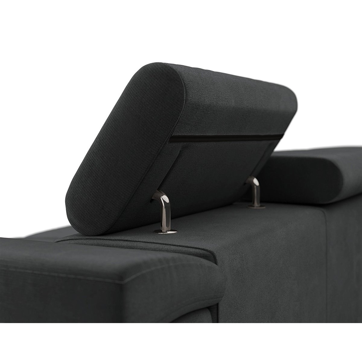 Canapé fixe 2 places - PABLO gris foncé, BEST MOBILIER