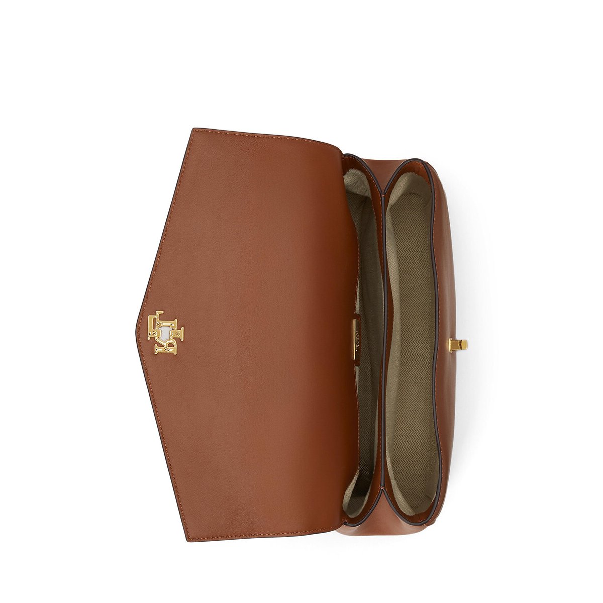 Lederhandtasche FARRAH MEDIUM kamel, LAUREN RALPH LAUREN