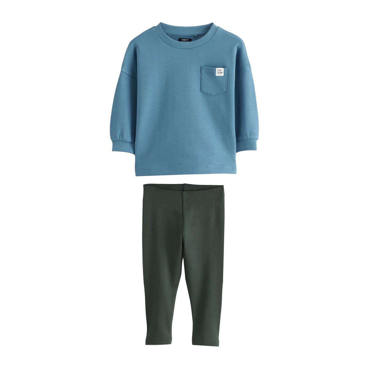 Ensemble haut et legging bleu, NEXT