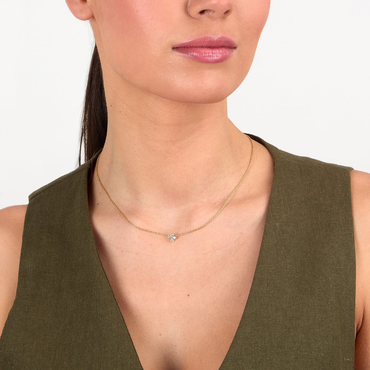 Collier FLOWER SYMBOL or jaune, LA PETITE STORY