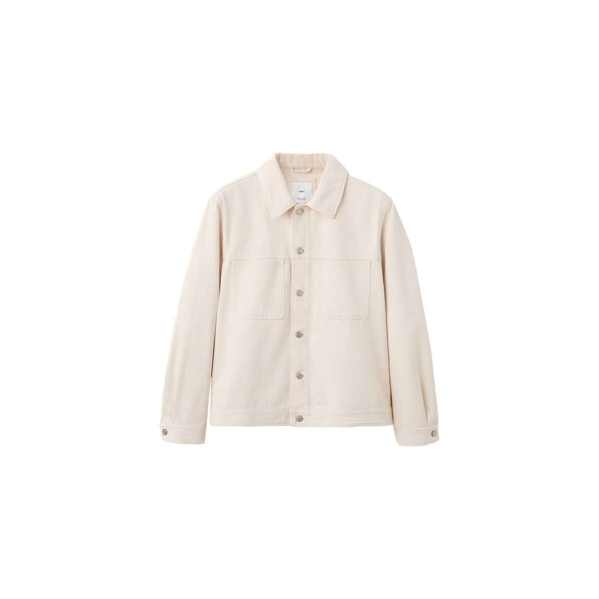 Blouson en jean 100 % coton à poches écru, MANGO MAN