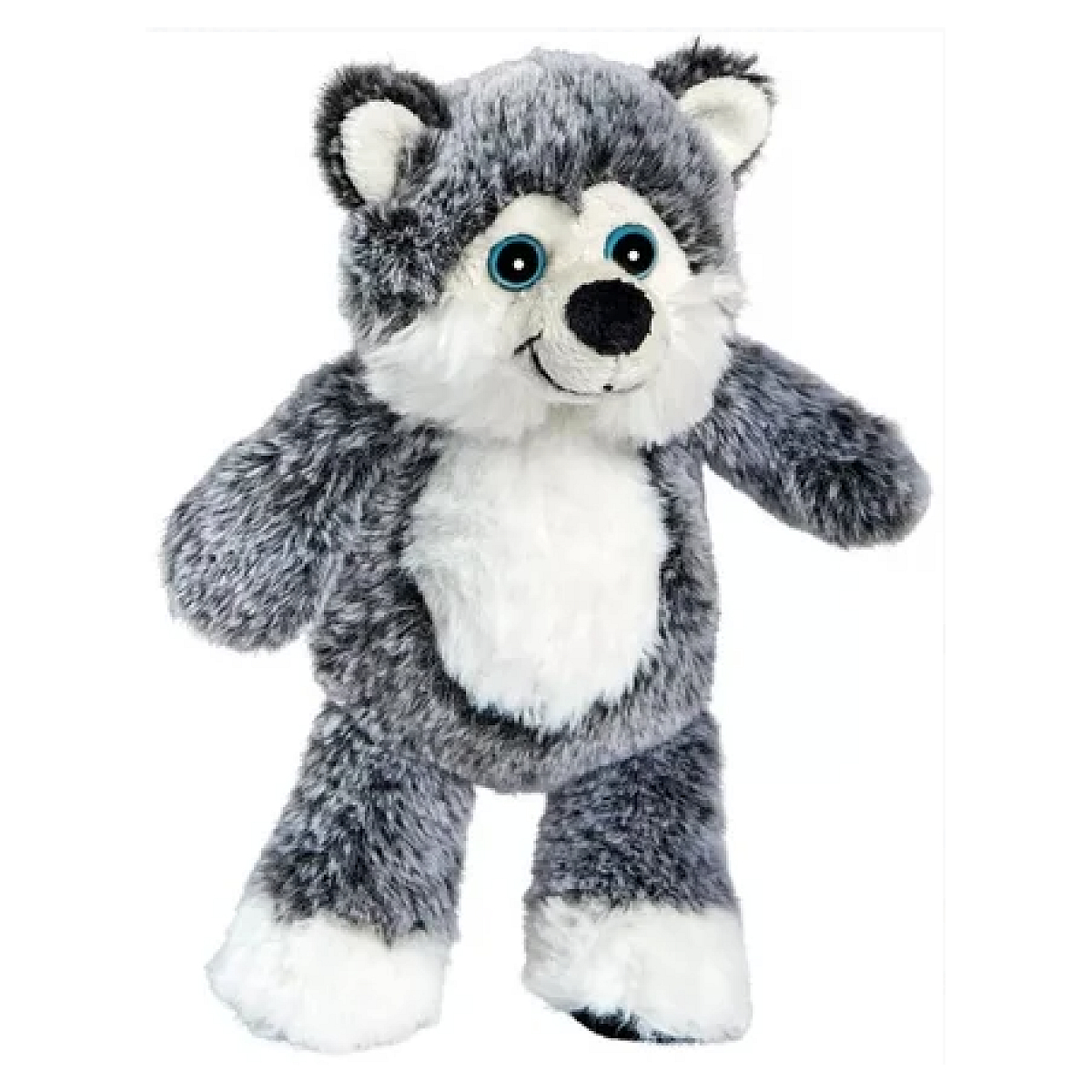 Peluche Husky Doo pantin 14cm couleur unique, ANIMA