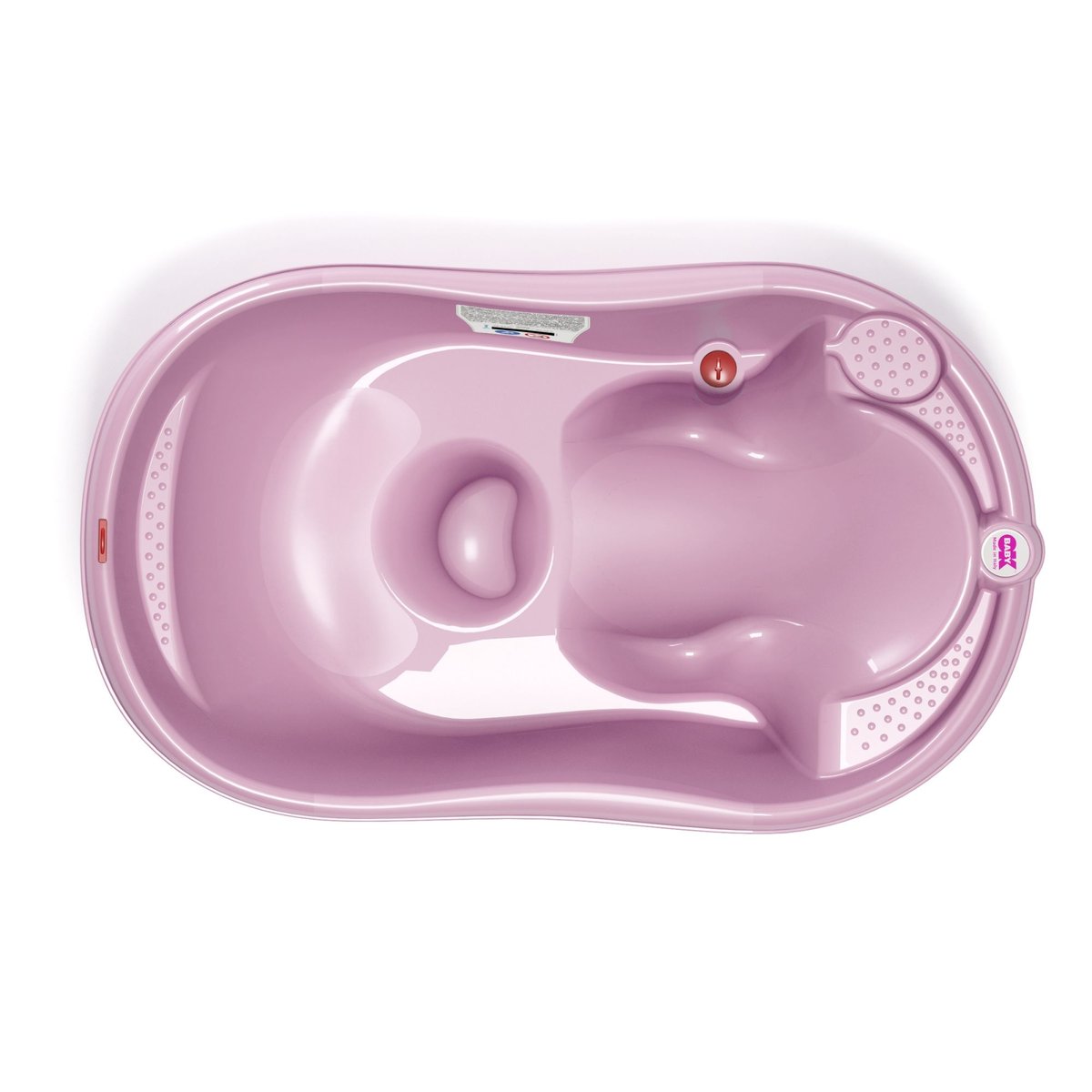 Baignoire Onda rose couleur unique, OK BABY