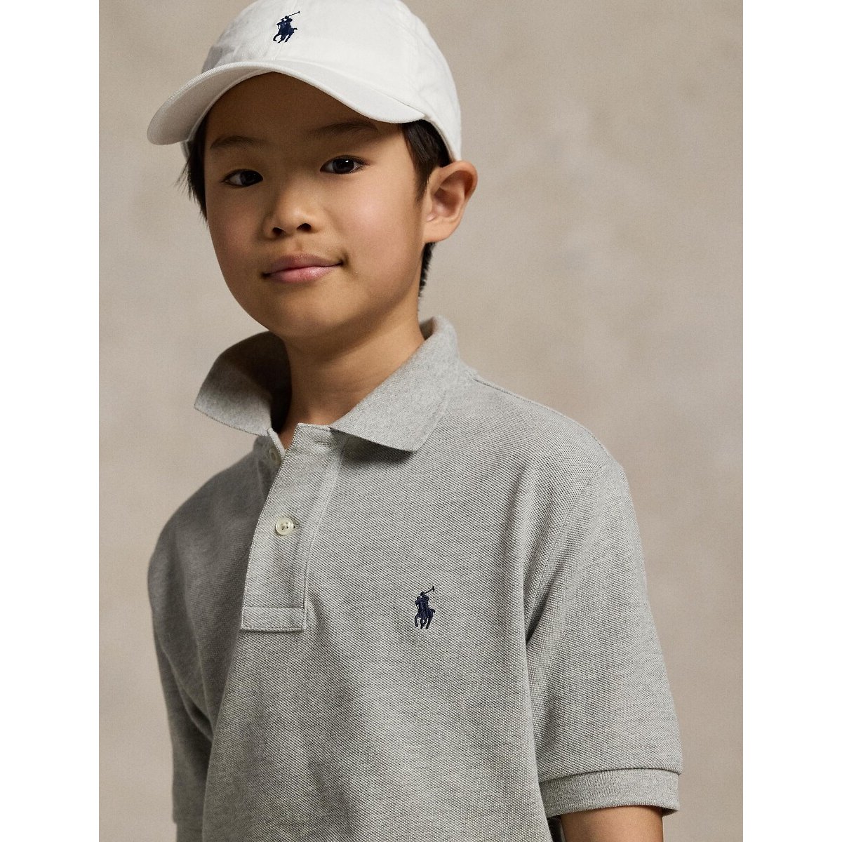 Short Sleeve Polo Shirt grey, POLO RALPH LAUREN