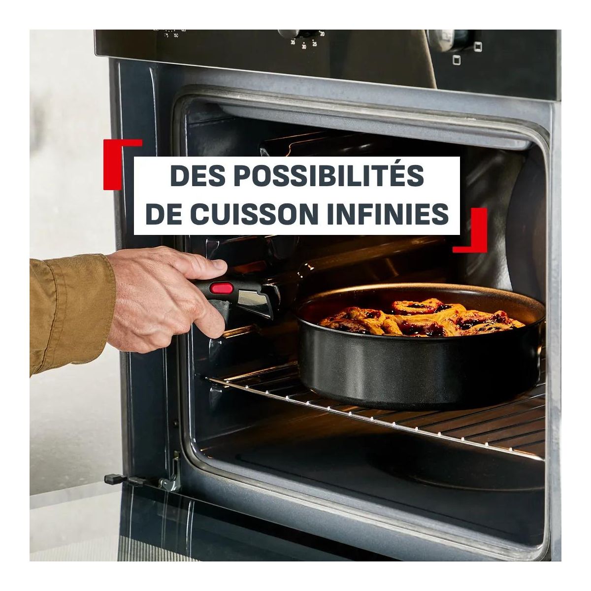 Sauteuse Ingenio Excellence Ceramic 24cm noir, TEFAL