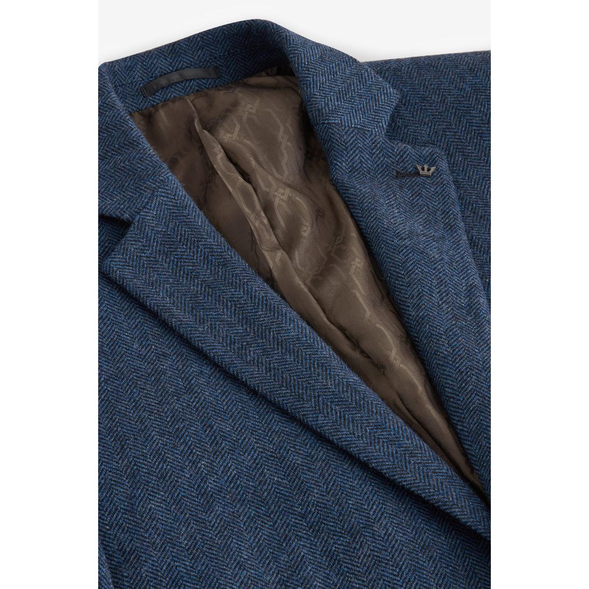 Blazer en laine à chevrons bleu, NEXT