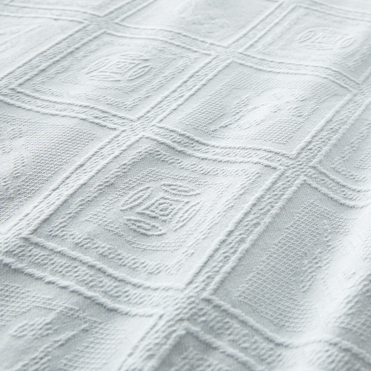 Copriletto cotone jacquard, Indo bianco, LA REDOUTE INTERIEURS
