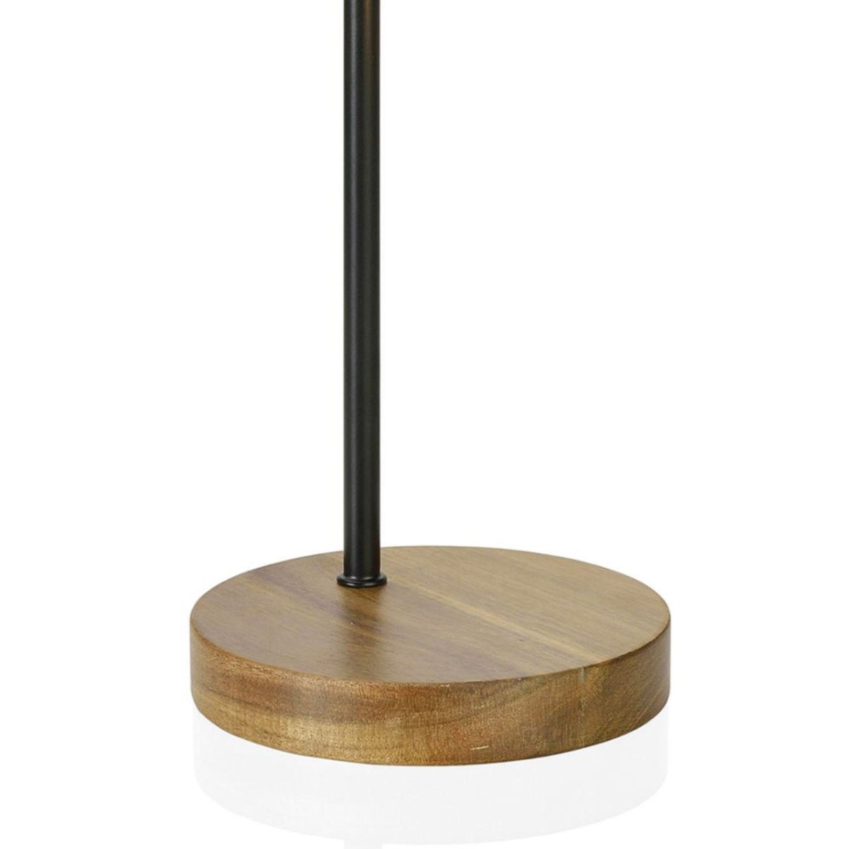 Lampe à Poser Courbée Design en Bois et Métal Noir noir, WADIGA