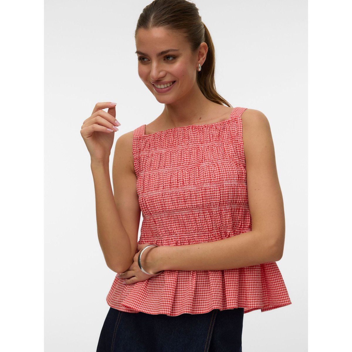 Top fiery red, VERO MODA