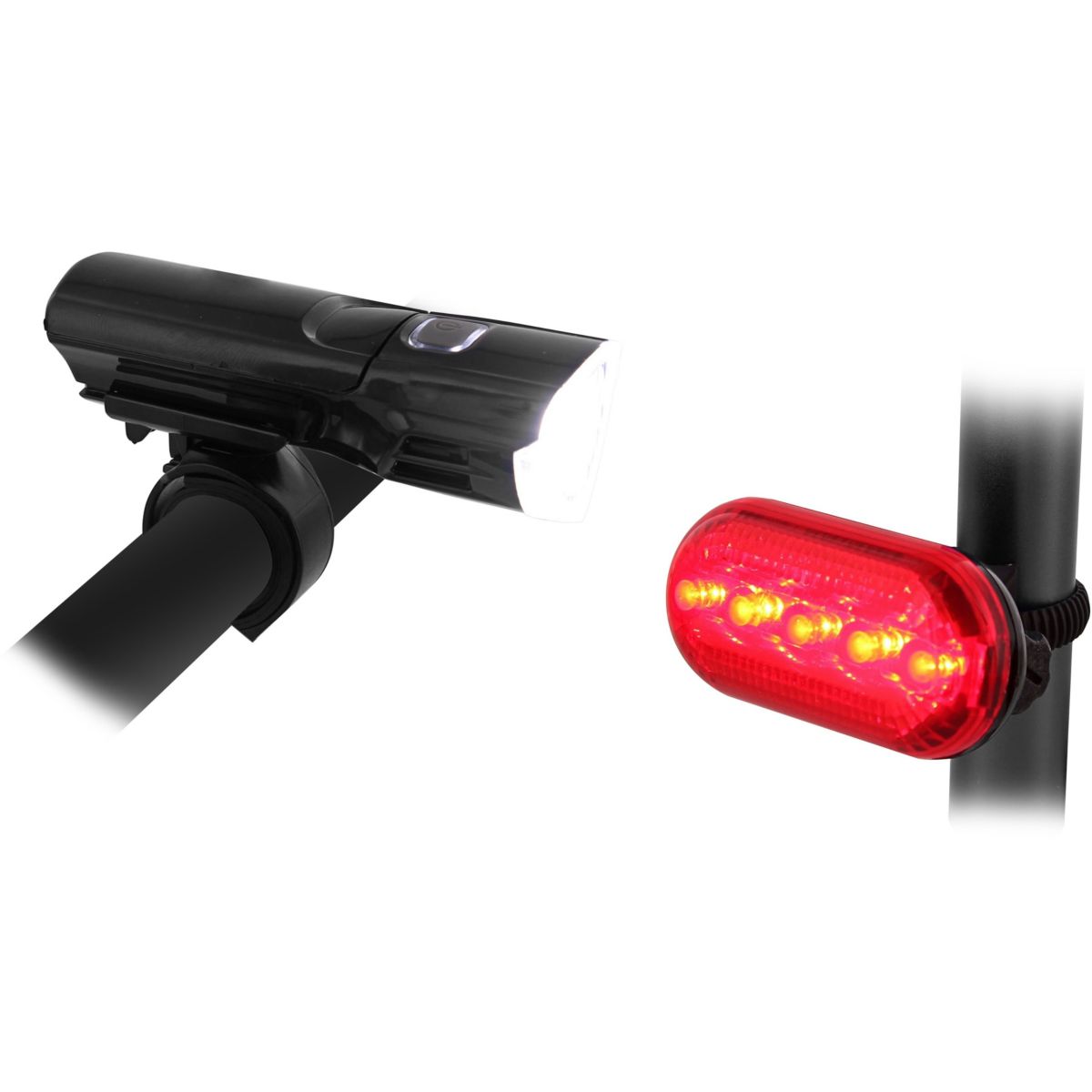 Lumière Avant Et Arriere Velo noir, TNB