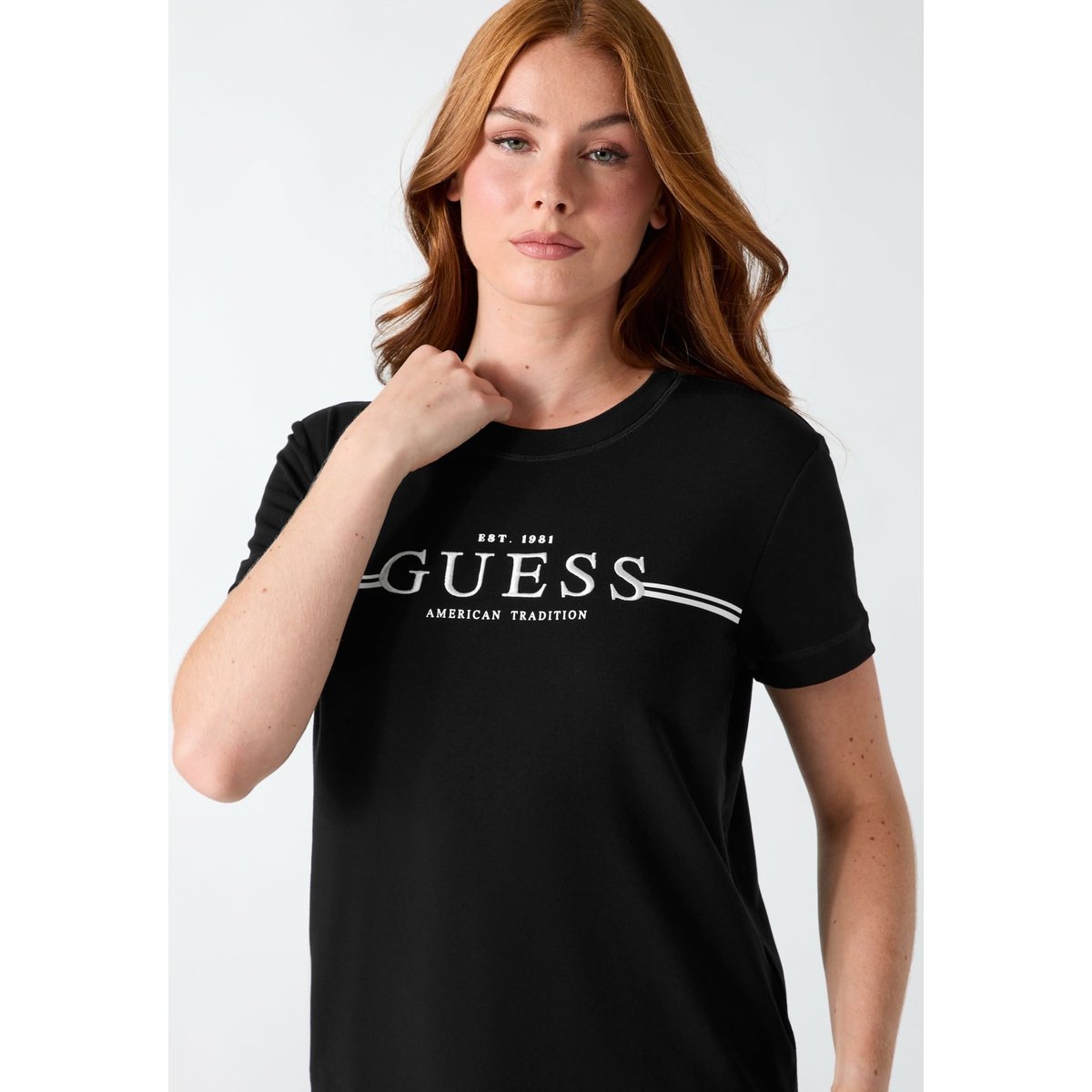 T-Shirt À Clous noir, GUESS