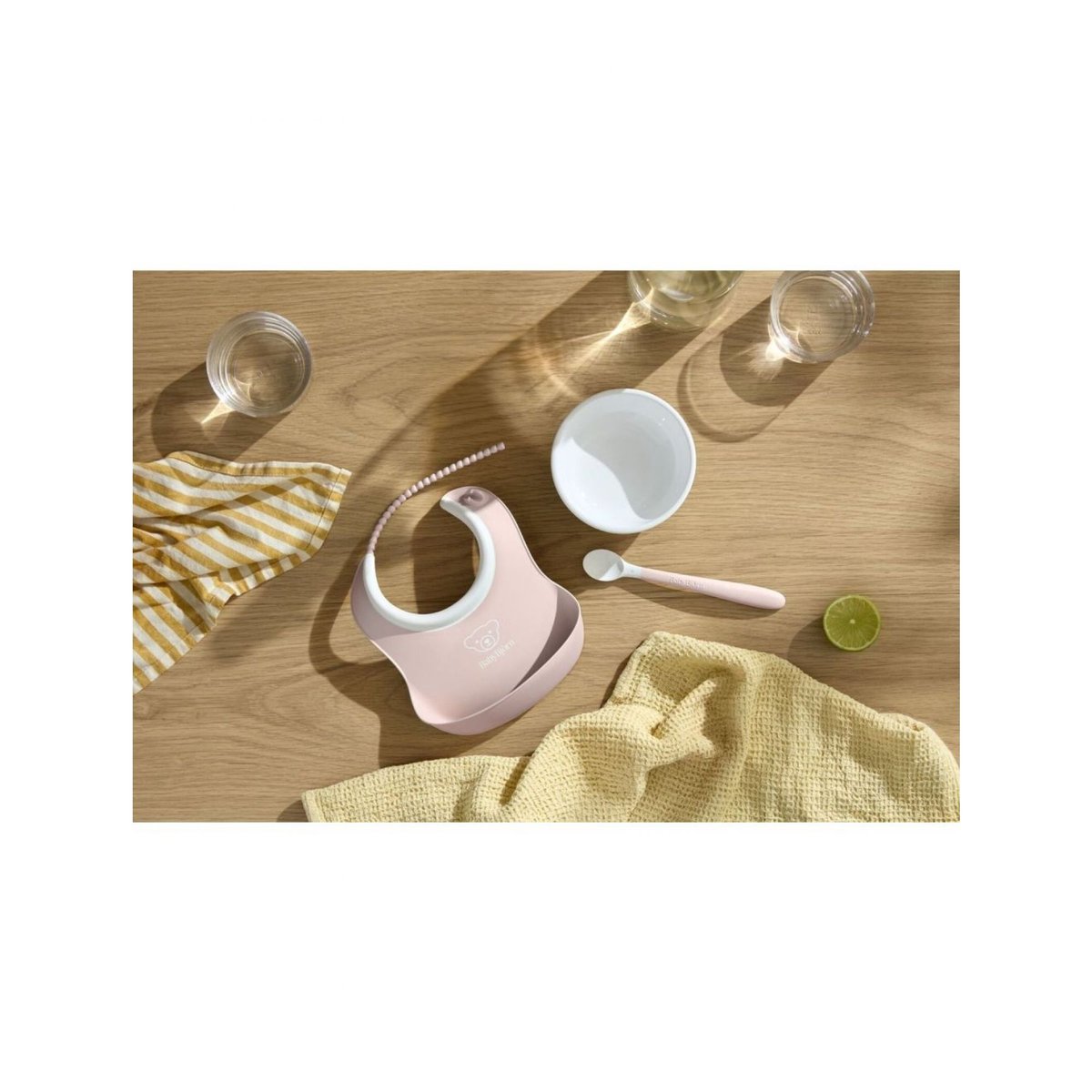 Coffret repas avec bavoir vert, BABYBJORN