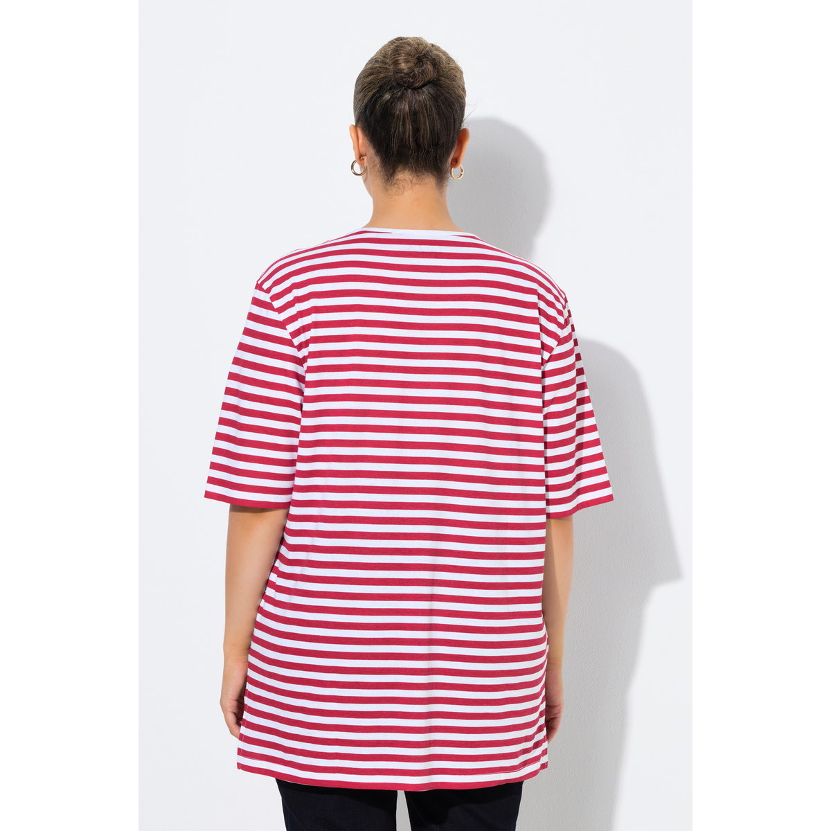T-shirt rayé, coupe Relaxed Fit litchi, ULLA POPKEN